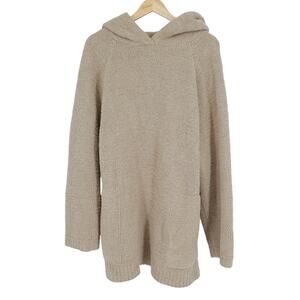 Sunday Citizen Snug Blanket Pullover Hoodie Beige Fleece Oversized Women's OS